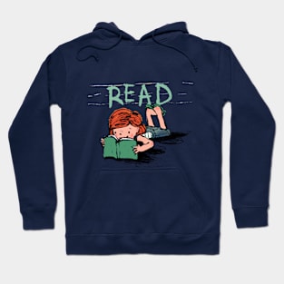 Girl Reading - READ Design Hoodie